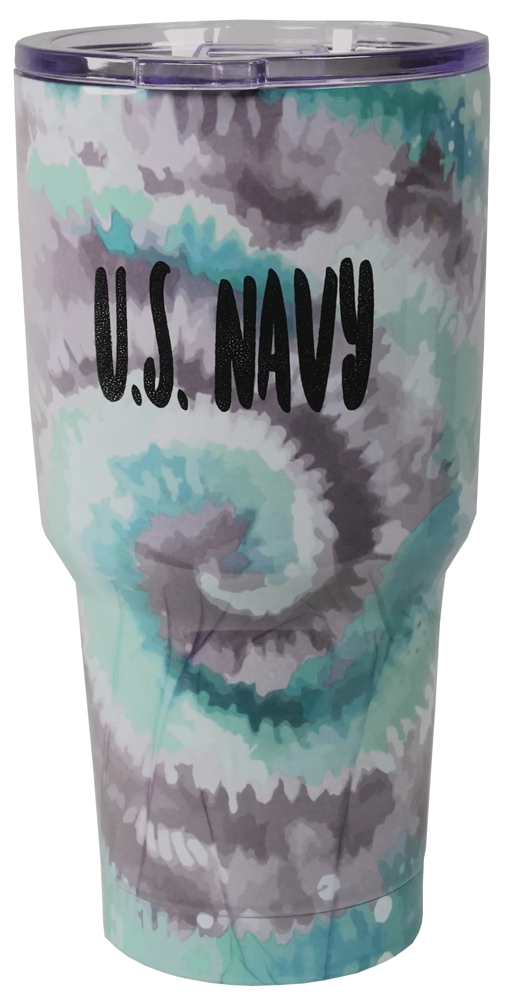 U.S. Navy Imprint on Tye Dye Stainless Tumbler - 28 oz.