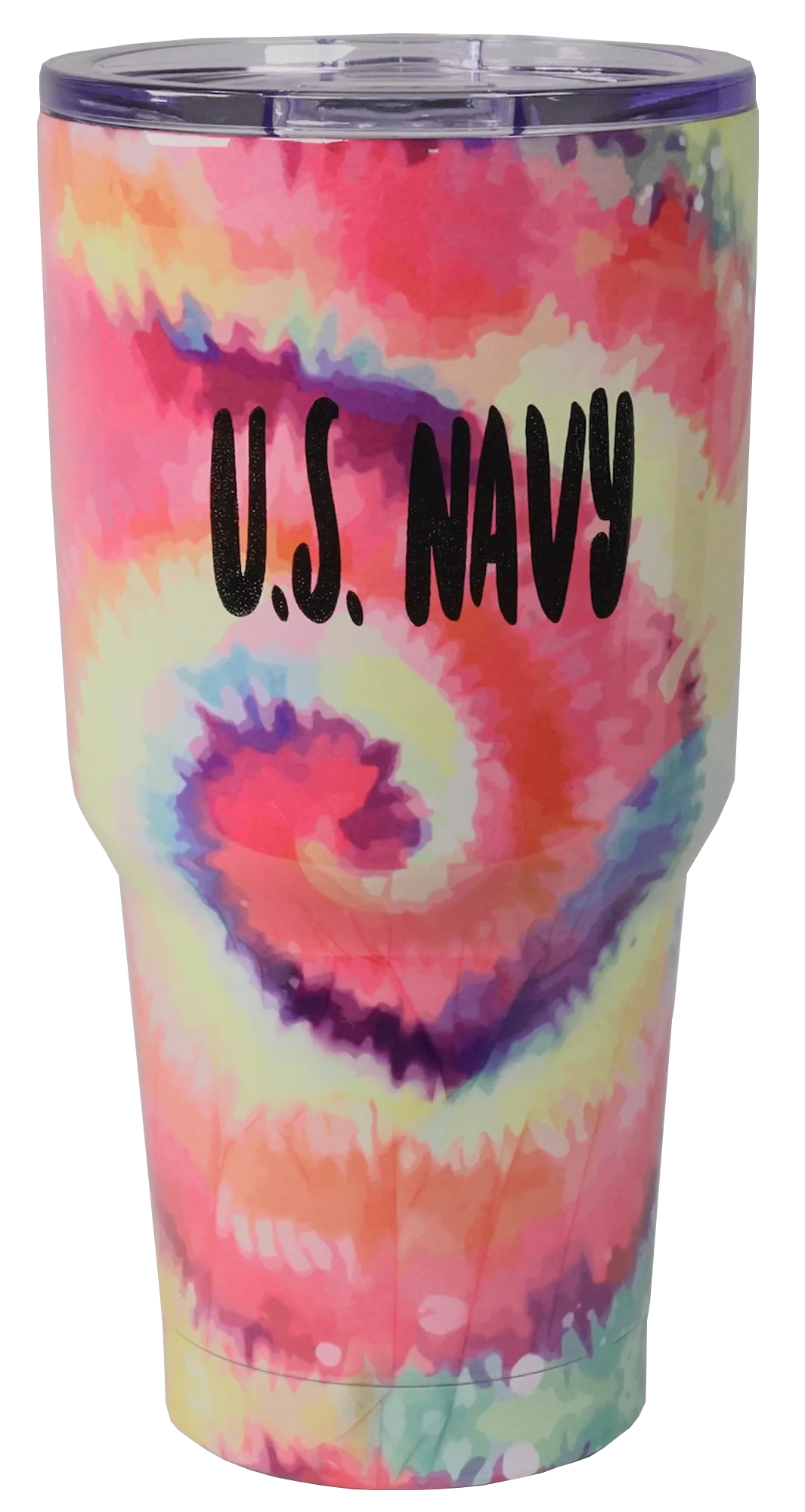 U.S. Navy Imprint on Tye Dye Stainless Tumbler - 28 oz.