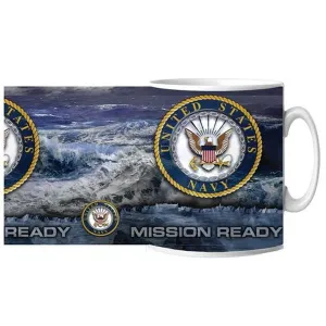 US Navy Mission Ready Ceramic Mug 15 oz