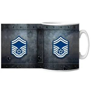 USAF Senior Master SGT Chevron Ceramic Mug 15 oz