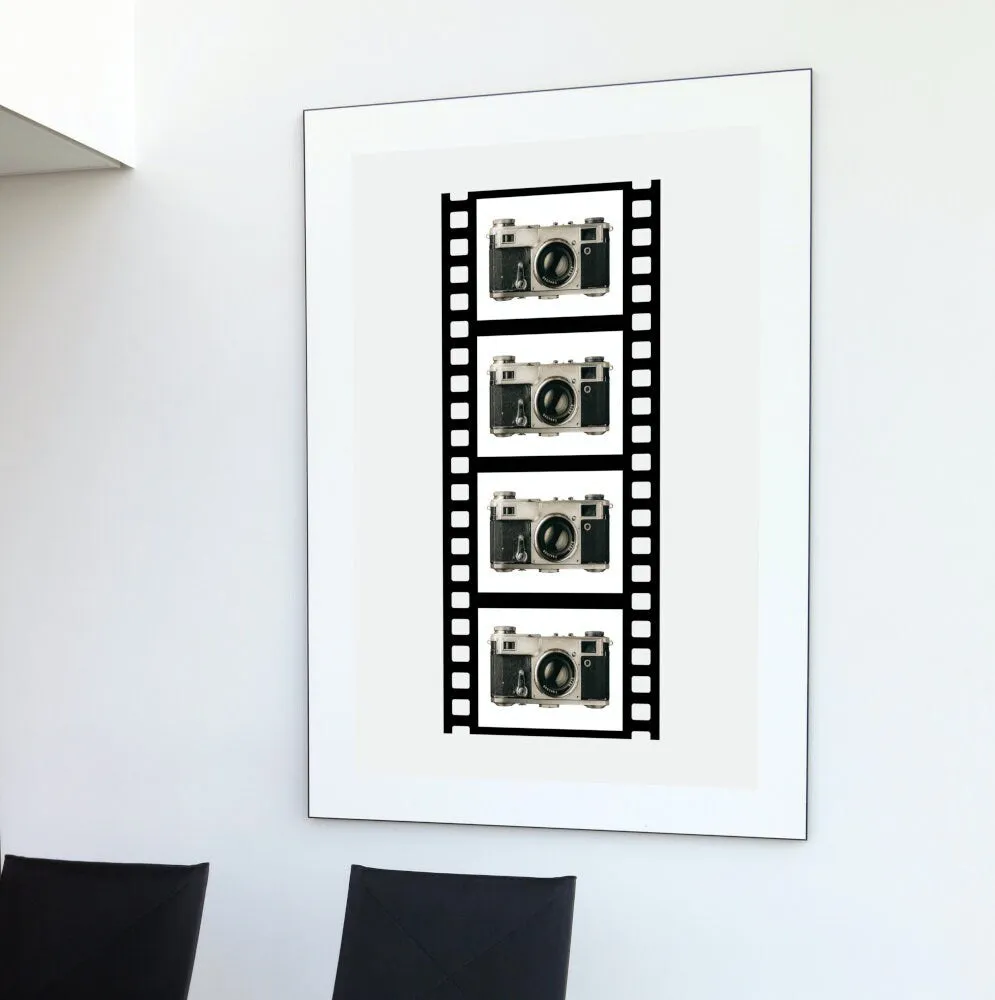 Vintage Camera Poster INSTANT DOWNLOAD Art Print, Vintage Film Reel, Old Camera, Canon Camera, Vintage Wall Art