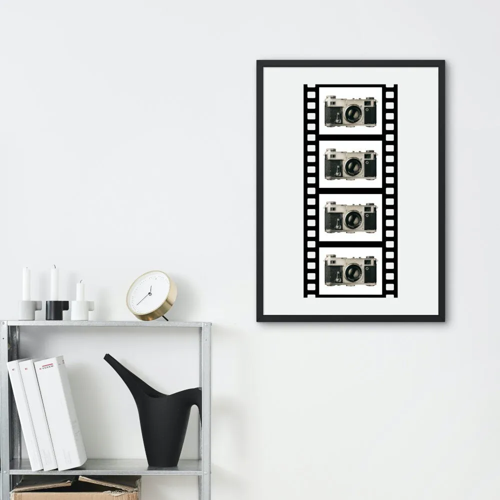 Vintage Camera Poster INSTANT DOWNLOAD Art Print, Vintage Film Reel, Old Camera, Canon Camera, Vintage Wall Art