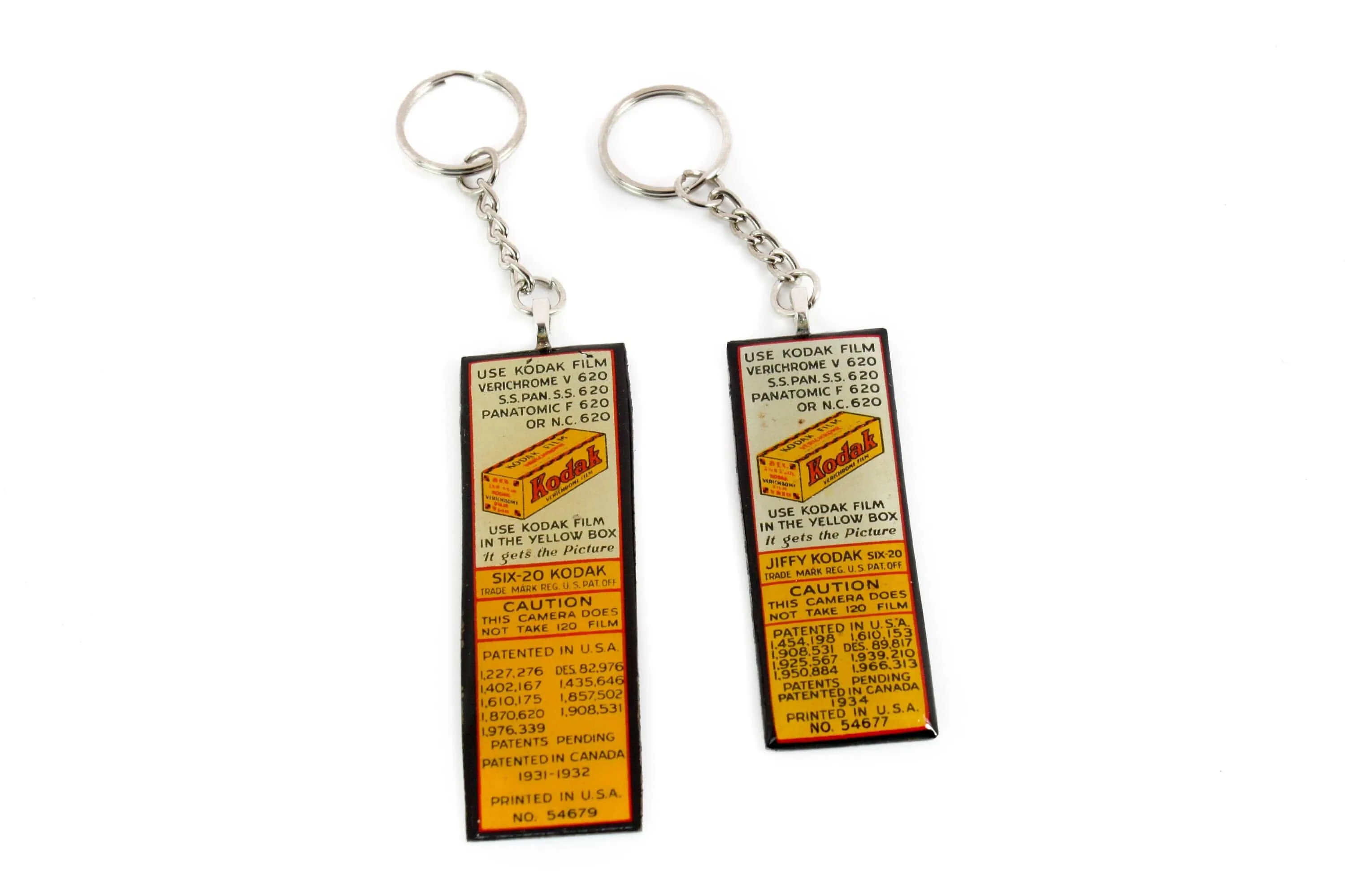 Vintage Kodak 620 Rollfilm Keychain - unique gifts for him and her