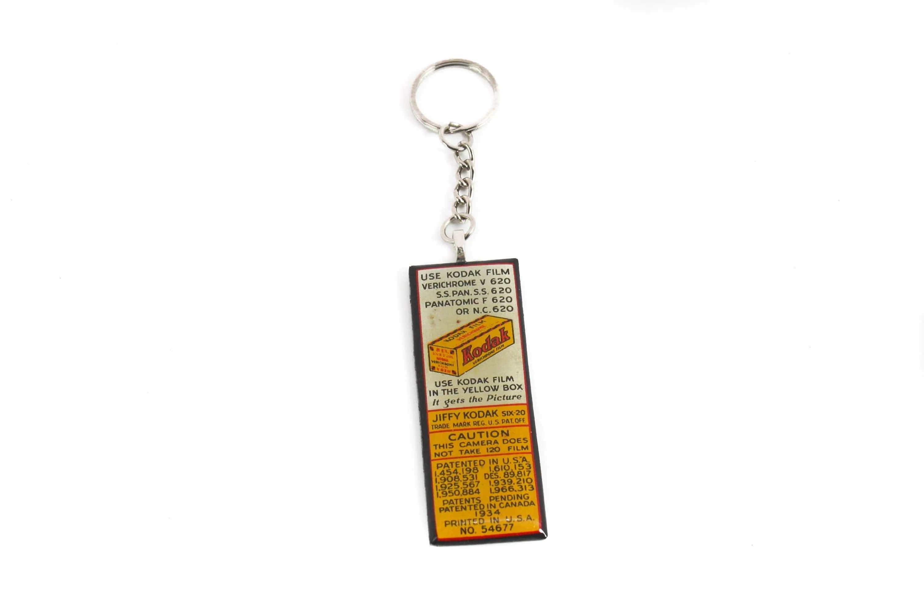 Vintage Kodak 620 Rollfilm Keychain - unique gifts for him and her