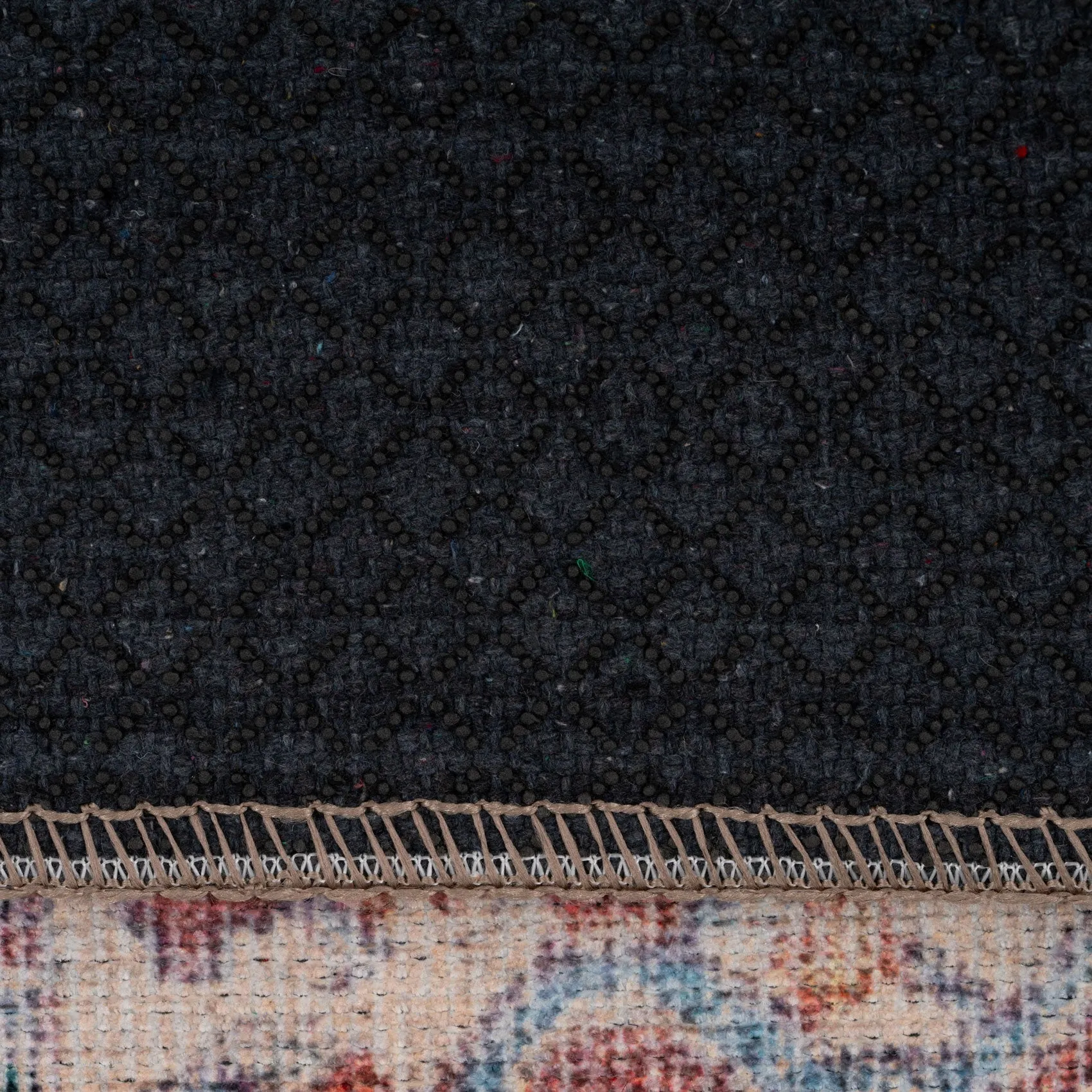 Washable Red Medallion Area Rug - Slaney