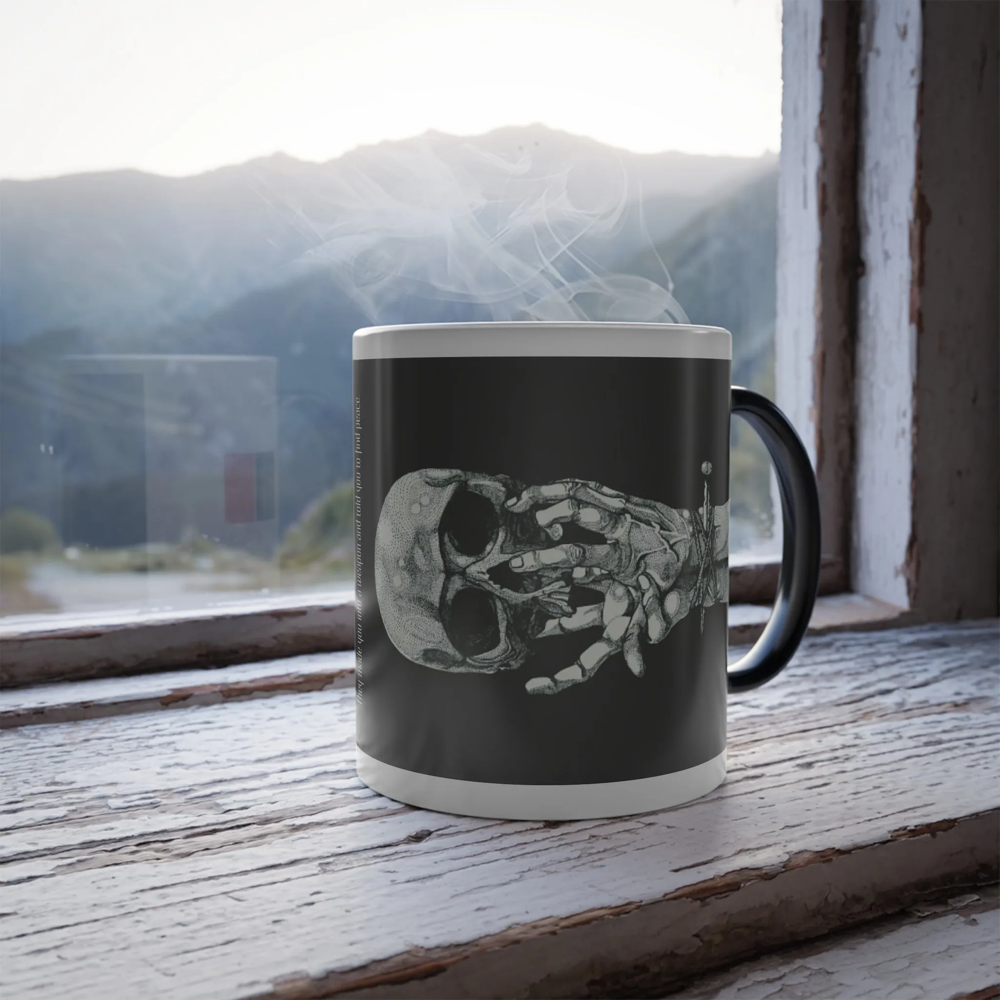Weapon=Peace Color Morphing Mug, 11oz