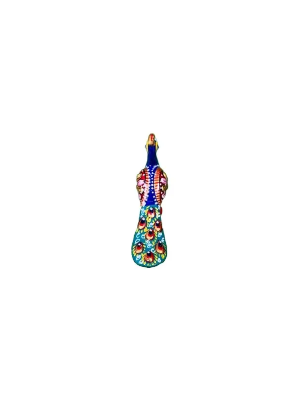 WORTH IT Decorative Handcrafted Metal Peacock with Elegant Design | Beautiful Trendy Eye-Catchy Showpiece for Home, Office Desk, Room Decoration | Toy for Kids